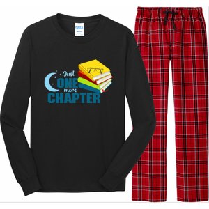 Just One More Chapter Funny Book Lover Reading Librarian Great Gift Long Sleeve Pajama Set