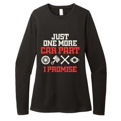 Just One More Car Part Promise Racing Race Car Mechanic Gift Meaningful Gift Womens CVC Long Sleeve Shirt