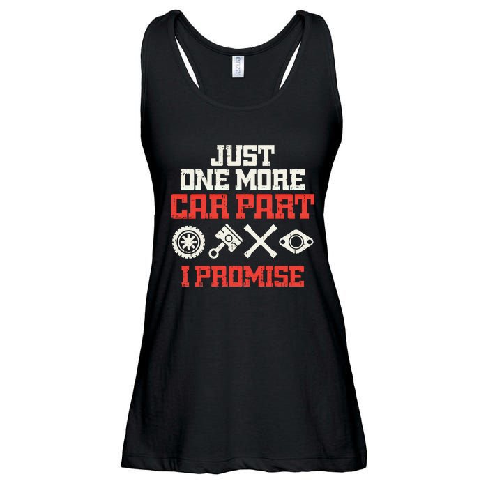 Just One More Car Part Promise Racing Race Car Mechanic Gift Meaningful Gift Ladies Essential Flowy Tank