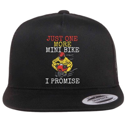 Just One More Mini Bike Minimoto Pocket Bike Flatbill Hat
