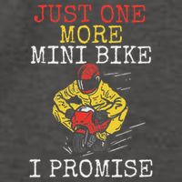 Just One More Mini Bike Minimoto Pocket Bike Vector Backpack