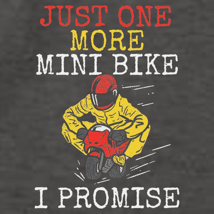 Just One More Mini Bike Minimoto Pocket Bike Vector Backpack