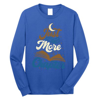 Just One More Chapter Funny Book Lover Reading Librarian Meaningful Gift Long Sleeve Shirt