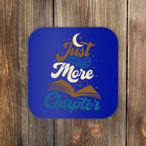 Just One More Chapter Funny Book Lover Reading Librarian Meaningful Gift Coaster