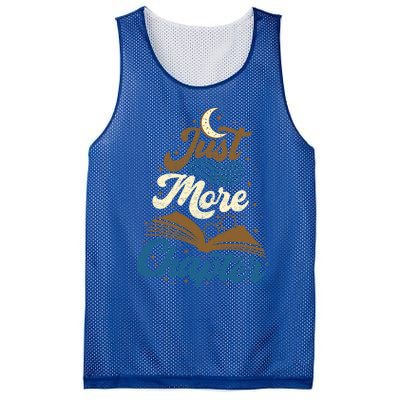 Just One More Chapter Funny Book Lover Reading Librarian Meaningful Gift Mesh Reversible Basketball Jersey Tank