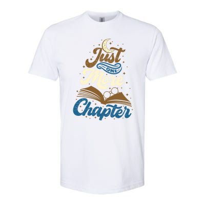 Just One More Chapter Funny Book Lover Reading Librarian Meaningful Gift Softstyle® CVC T-Shirt