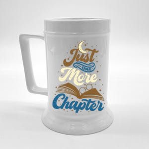 Just One More Chapter Funny Book Lover Reading Librarian Meaningful Gift Beer Stein