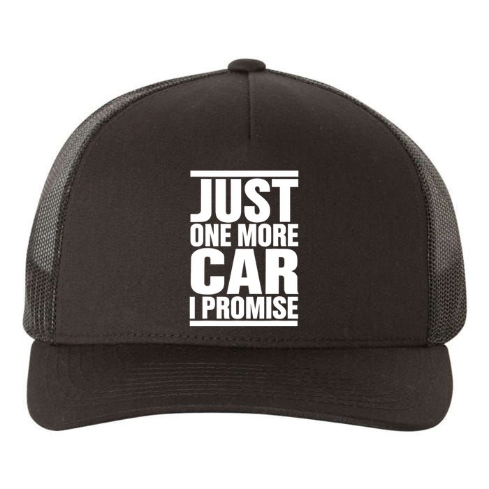 Just One More Car I Promise Funny Fingers Crossed Yupoong Adult 5-Panel Trucker Hat