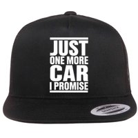 Just One More Car I Promise Funny Fingers Crossed Flat Bill Trucker Hat