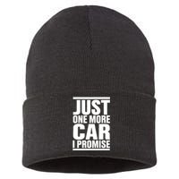 Just One More Car I Promise Funny Fingers Crossed Sustainable Knit Beanie