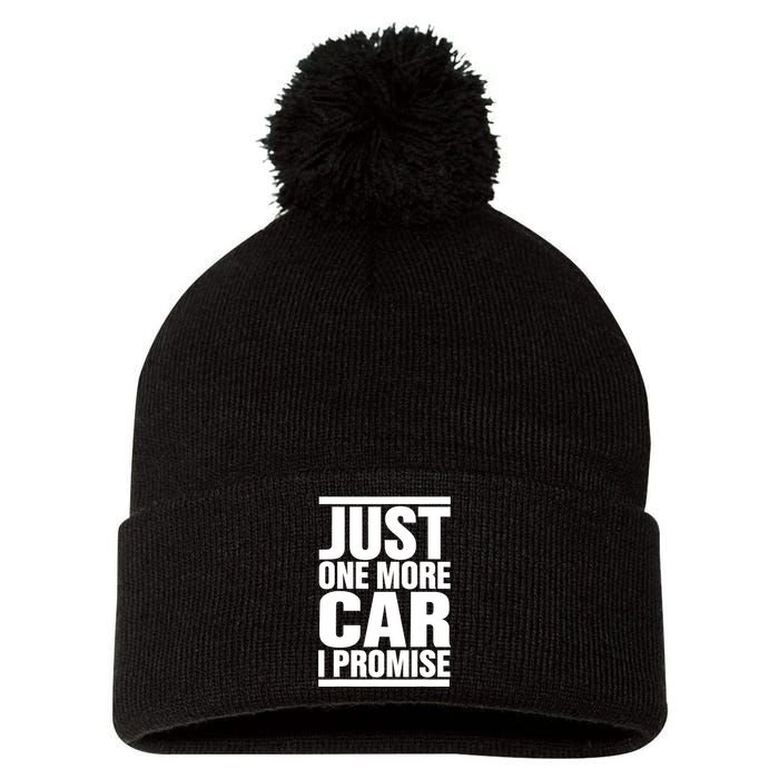 Just One More Car I Promise Funny Fingers Crossed Pom Pom 12in Knit Beanie