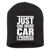 Just One More Car I Promise Funny Fingers Crossed Short Acrylic Beanie