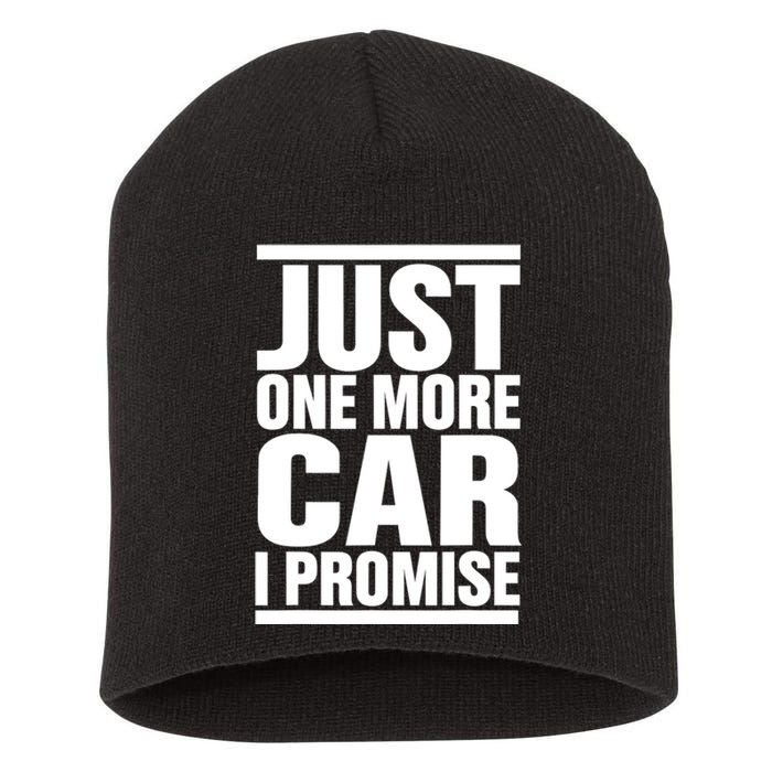 Just One More Car I Promise Funny Fingers Crossed Short Acrylic Beanie