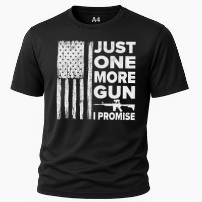 Just One More Gun I Promise Patriotic Design For Husband Performance Shirt