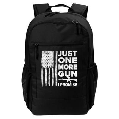Just One More Gun I Promise Patriotic Design For Husband Backpack