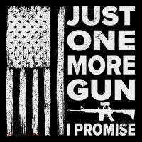 Just One More Gun I Promise Patriotic Design For Husband Flatbill Hat