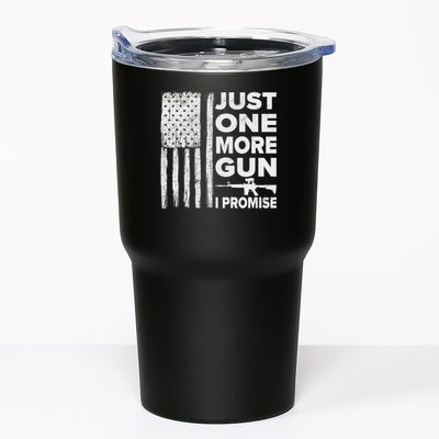 Just One More Gun I Promise Patriotic Design For Husband Tumbler