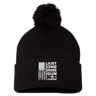 Just One More Gun I Promise Patriotic Design For Husband Pom Pom 12in Knit Beanie