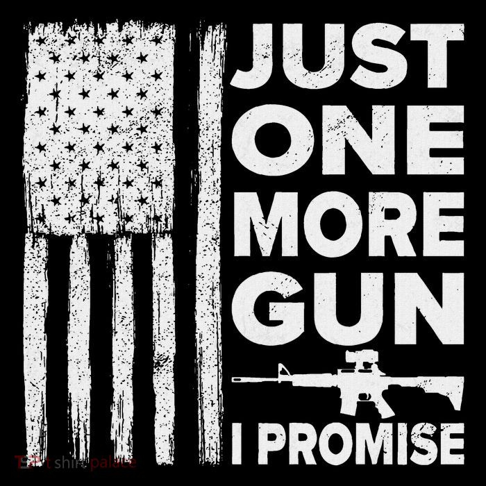 Just One More Gun I Promise Patriotic Design For Husband Baby Bodysuit