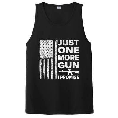 Just One More Gun I Promise Patriotic Design For Husband PosiCharge Competitor Tank