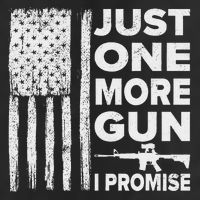Just One More Gun I Promise Patriotic Design For Husband Golf Towel