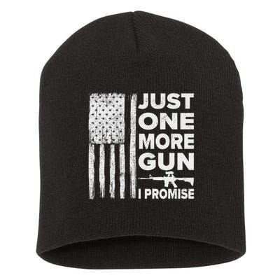 Just One More Gun I Promise Patriotic Design For Husband Short Acrylic Beanie
