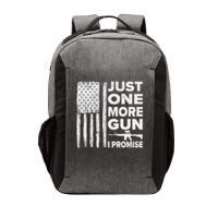 Just One More Gun I Promise Patriotic Design For Husband Vector Backpack