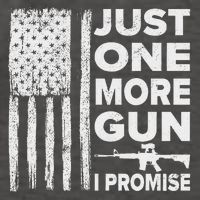 Just One More Gun I Promise Patriotic Design For Husband Vector Backpack