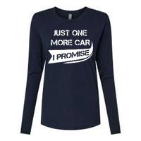 Just One More Car: Funny Racing Car Lover Gift Womens Cotton Relaxed Long Sleeve T-Shirt