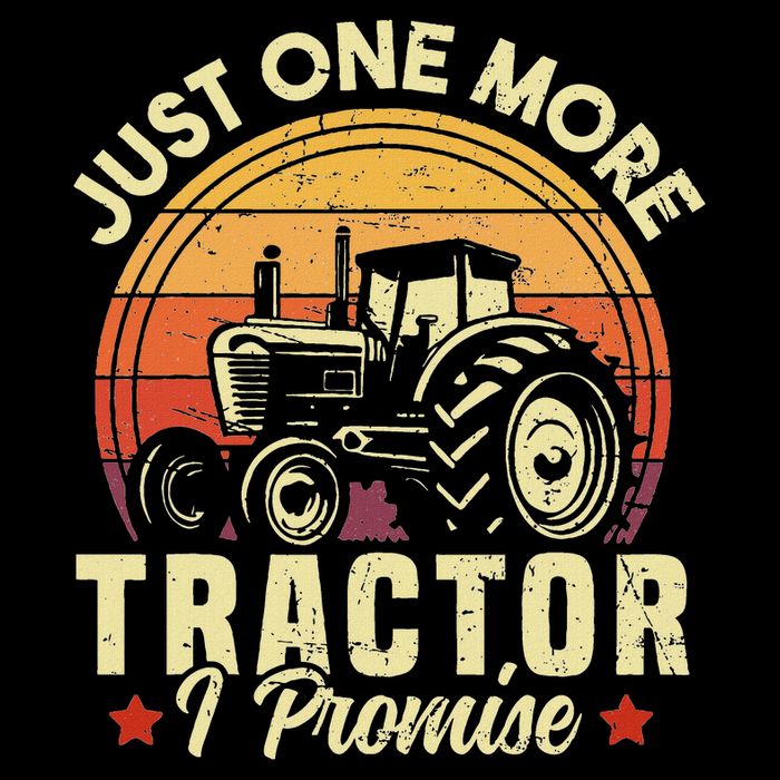 Just One More Tractor I Promise Funny Farming Retro Tractor Daily Commute Backpack