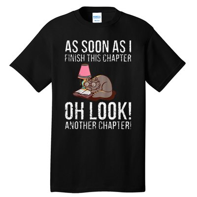 Just One More Chapter Cat 2024 Tall T-Shirt