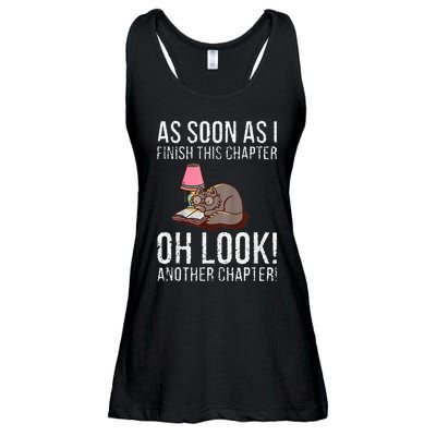 Just One More Chapter Cat 2024 Ladies Essential Flowy Tank