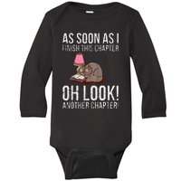 Just One More Chapter Cat 2024 Baby Long Sleeve Bodysuit