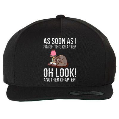 Just One More Chapter Cat 2024 Wool Snapback Cap