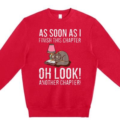 Just One More Chapter Cat 2024 Premium Crewneck Sweatshirt