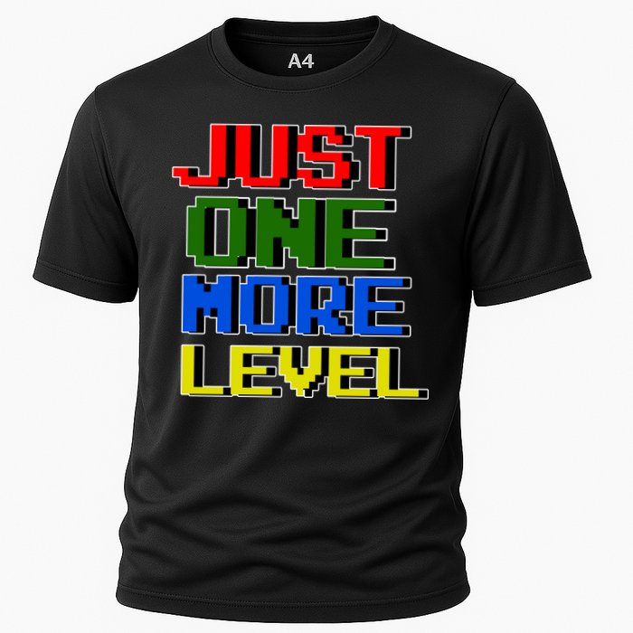 Just One More Level Funny Video Gamer Cooling Performance Crew T-Shirt