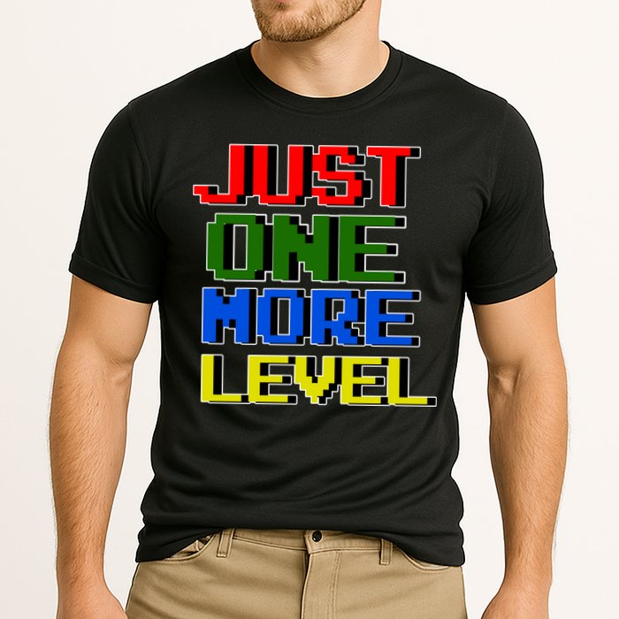 Just One More Level Funny Video Gamer Cooling Performance Crew T-Shirt