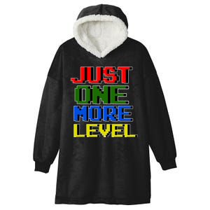 Just One More Level Funny Video Gamer Hooded Wearable Blanket