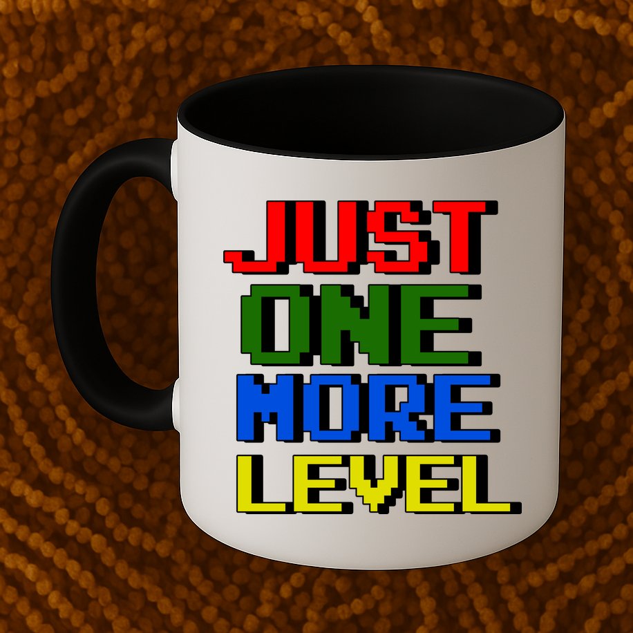 Just One More Level Funny Video Gamer Mug