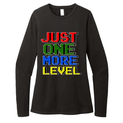 Just One More Level Funny Video Gamer Womens CVC Long Sleeve Shirt