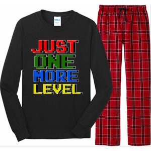 Just One More Level Funny Video Gamer Long Sleeve Pajama Set