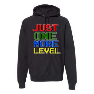 Just One More Level Funny Video Gamer Premium Hoodie