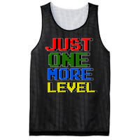 Just One More Level Funny Video Gamer Mesh Reversible Basketball Jersey Tank