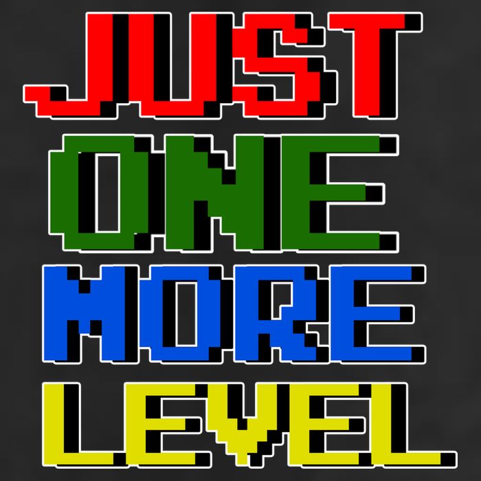 Just One More Level Funny Video Gamer 25L Jumbo Tote