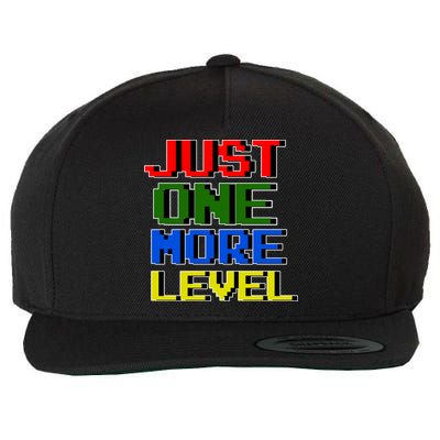 Just One More Level Funny Video Gamer Wool Snapback Cap