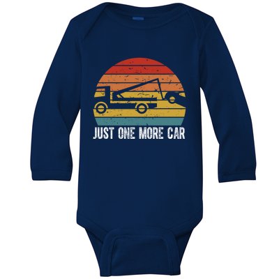 Just One More Car Funny Car Mechanic Humor Design Gift Funny Gift Baby Long Sleeve Bodysuit