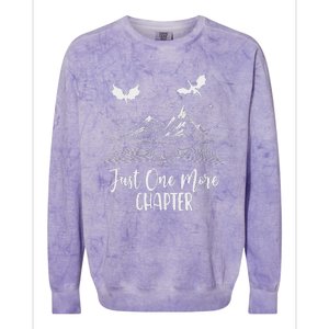 Just One More Chapter Romantasy Dragon Fantasy Romance Book Colorblast Crewneck Sweatshirt