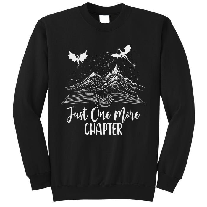 Just One More Chapter Romantasy Dragon Fantasy Romance Book Sweatshirt