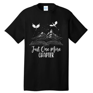 Just One More Chapter Romantasy Dragon Fantasy Romance Book Tall T-Shirt