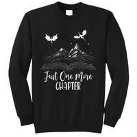 Just One More Chapter Romantasy Dragon Fantasy Romance Book Tall Sweatshirt